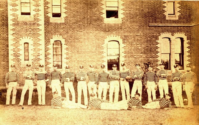 Geelong College Football Team, circa 1878.